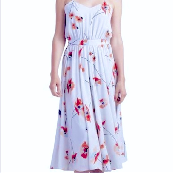 NWT Anthropologie Paper Crown Rare Midi Dress in Poppy - Picture 2 of 5